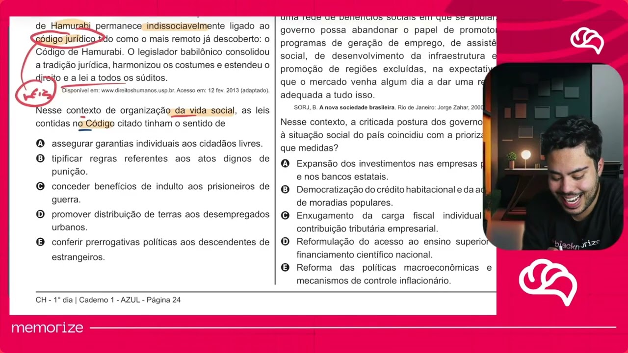 Resolução em Vídeo — Questão 62 ENEM 2020