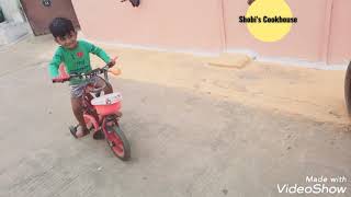 JASU LEARNS TO DRIVE 🚴BICYCLE|JASWANTH LEARNING BICYCLE |#shorts|JASWANTH VIDEOS