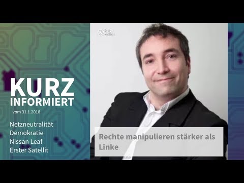 Kurz informiert vom 30.1.2018:  Netzneutralität, Demokratie, Nissan Leaf, Erster Satellit