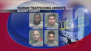 TBI arrests 4 men in Blount County on human trafficking charges