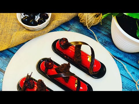 How to Make Victoria? Manjari mousse with Chilli cherry Compote ! #Moussecake #recipe #nozeens #cake