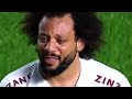 Marcelo sheds tears after breaking someone's leg on the field.