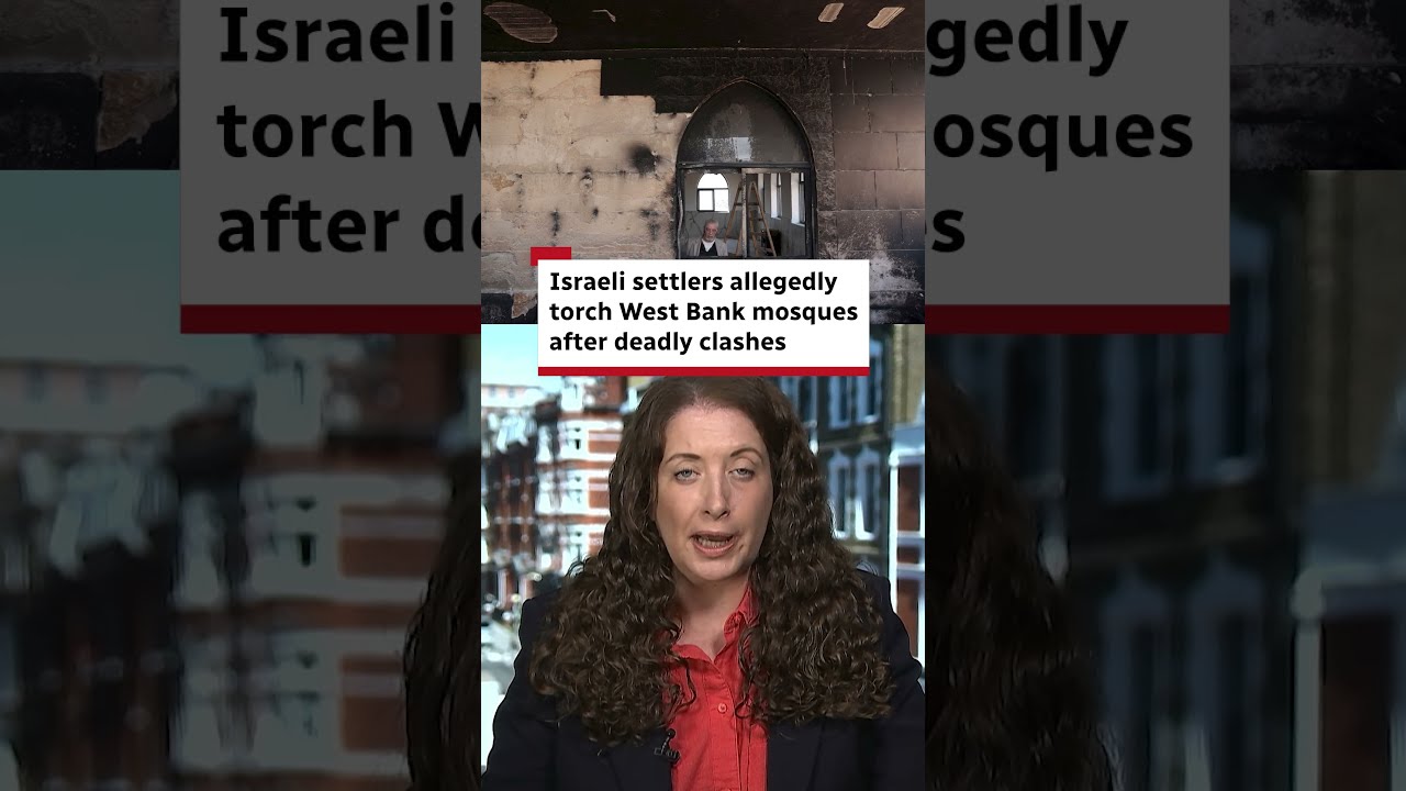 Video: Settlers torch Qusra mosque and another in West Bank after Tal clashes kill six