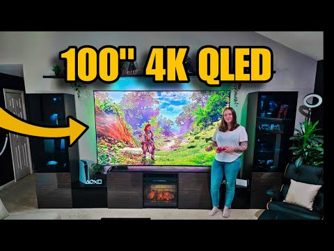 OUR BIGGEST TV YET - Hisense 100" QLED 4K UHD TV REVIEW & UNBOXING! 144Hz, Dolby Vision & More