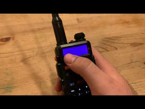 Super basic tutorial on how to use a Baofeng UV-5R radio
