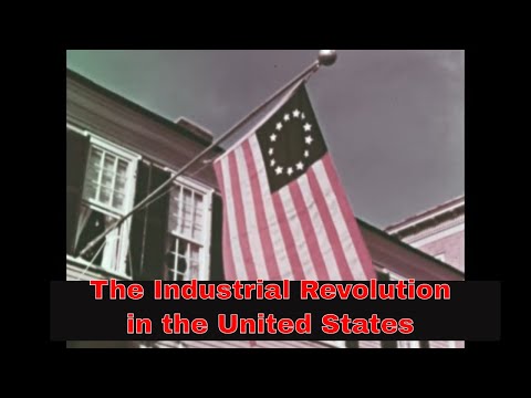 " INDUSTRIAL REVOLUTION IN AMERICA "  1950 EDUCATIONAL FILM  COTTON GIN  STEAM POWER 31474