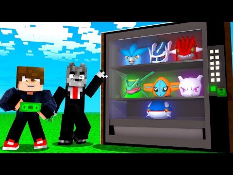 CONSTRUÍ uma MÁQUINA de VENDER os POKÉMON LENDÁRIO no MINECRAFT