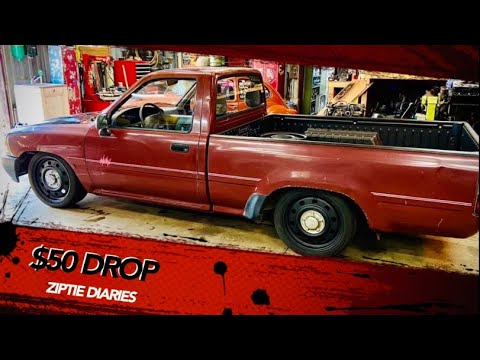 EPISODE 47-LOWER YOUR MINI TRUCK FOR $50…..TOYOTA BUDGET BUILD
