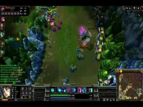 League of Legends- Ahri bot match item set up