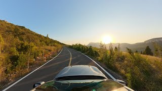 Autumn mountain road. dji 360 panoramic video 8k 50 480
