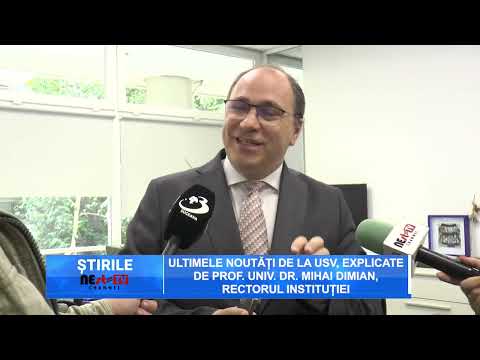 Ultimele noutăți de la USV, explicate de prof. univ. dr. Mihai Dimian, rectorul instituției