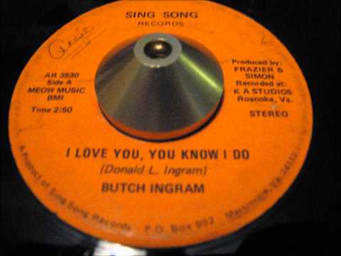 butch ingram - "i love you, you know i do" virginia funk 45 on sing song!