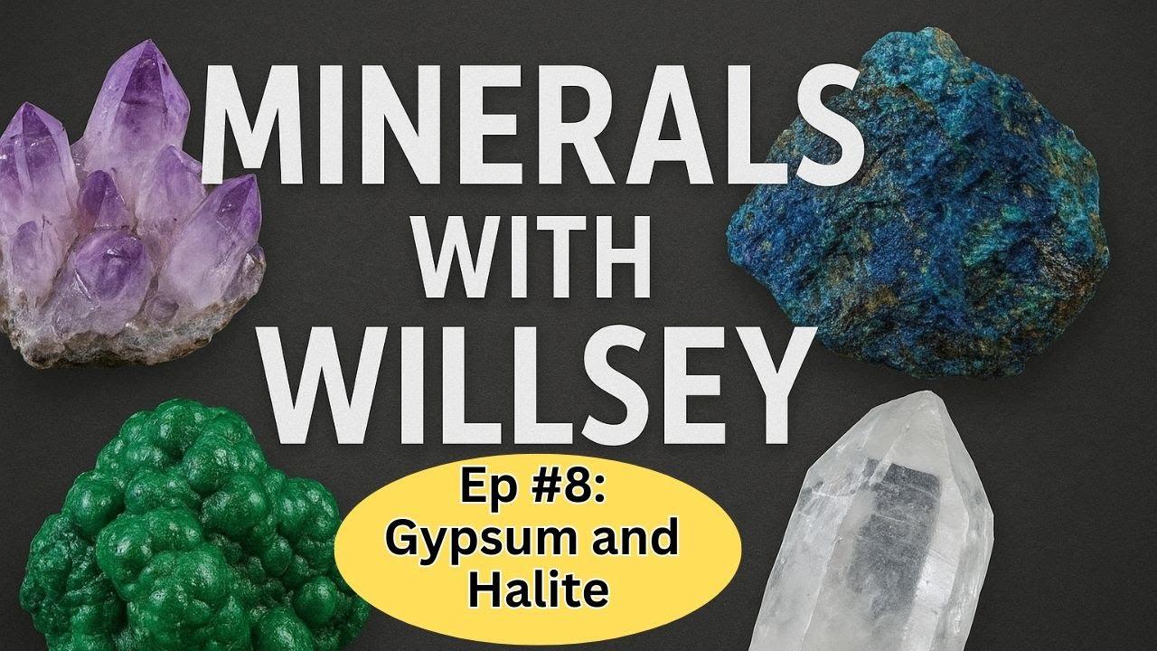 Minerals with Willsey, Ep #8: Gypsum and Halite