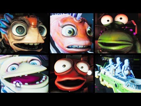 All Guns Reactions to Jumpscares And Scariest Moments - High on Knife (High on Life DLC)