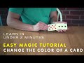 Easy Card Tricks Change The Color Of A Card Learn In 2 Minutes