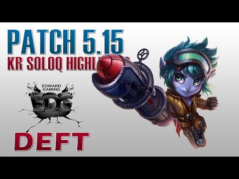 EDG Deft - Tristana Bot Lane - KR SoloQ Highlights