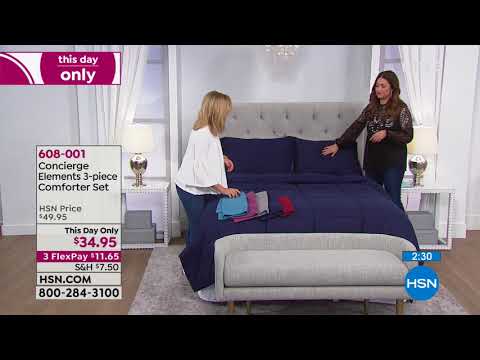 HSN | Concierge Collection Bedding 09.10.2018 - 06 PM