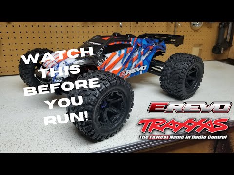Traxxas E Revo 2.0 Tips (Watch this before you run)