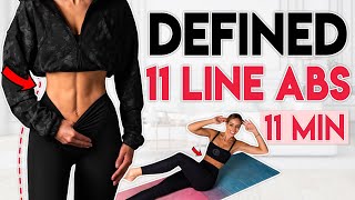 GET DEFINED 11 LINE ABS 🔥 Belly Fat Burn & Toned Abs | 11 min Workout
