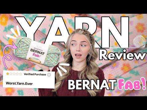 $15 FOR 37 YARDS?! IS IT WORTH IT?? *NEW* BERNAT FAB YARN REVIEW (crochet & knit test)