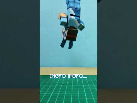 This is a Complete Tutorial on Making Papercraft Minecraft #shorts