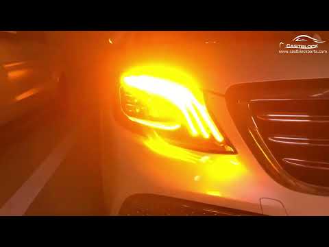 W222 Headlight Upgrade Multibeam Led For 2014-17 Mercedes S Class Restyle To 18 Facelift Headlights