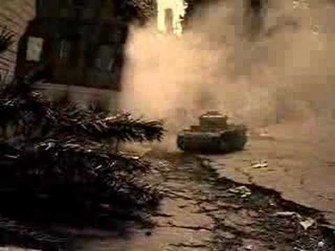 PZIII in burning village