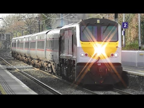 Irish Rail 201 Class Loco 207 on Enterprise Train - Raheny Station, Dublin