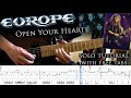 Europe Open Your Heart 1988 Version Guitar Solo Lesson With Tablatures And Backing Tracks