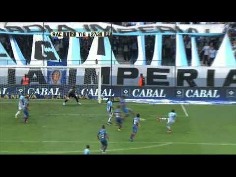 García salvó por dos. Racing 1 - Tigre 2. Fecha 9. Primera División 2016.
