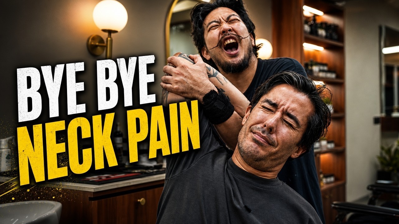 Neck Pain Vanished After This Magical Massage by My Singaporean Friend 💈 @NomadBarberindia