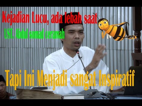 KEJADIAN LUCU ADA LEBAH DI ATAS KEPALA SAAT Ust. Abdul SOmad Ceramah