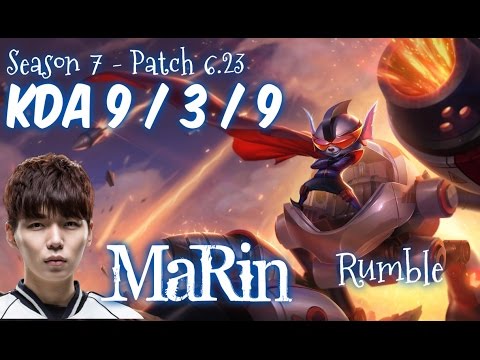 MaRin RUMBLE vs POPPY Top - Patch 6.23 KR Ranked