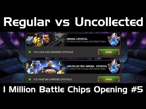 1 Million Battle Chips Opening #5 | Regular vs Uncollected | Marvel Contest of Champions