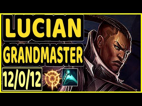 PADDEN (LUCIAN) - 12/0/12 KDA BOTTOM ADC GAMEPLAY - EUW Ranked GRANDMASTER
