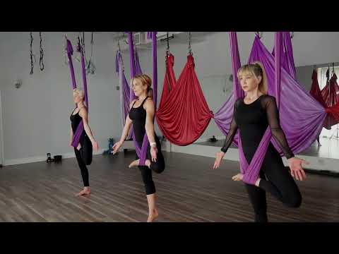 Aerial Yoga class
