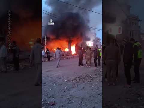 Lebanese firefighters respond to aftermath of Israeli strike | AJ #shorts