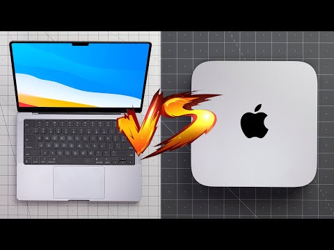 M1 MacBook Pro 14 VS M1 Mac Mini!  SHOCKING Desktop Comparison?!