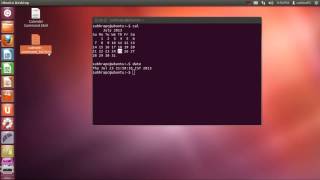 Date and Calender command using terminal in Linux