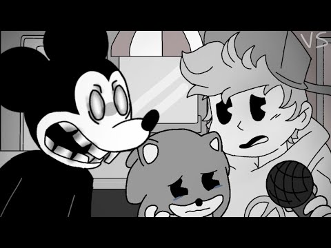 Suicide Mouse vs Boyfriend ( friday night funkin ) animation, the stranger part 10