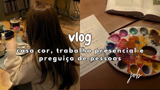 vlog vida simples | casa cor, trabalho presencial e preguiça de socializar