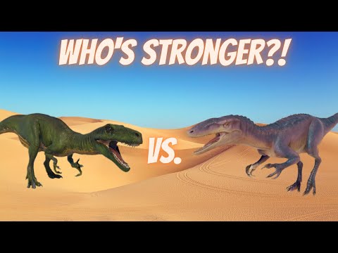 Hererrasaurus vs Australovenator - Jurassic World Evolution 2