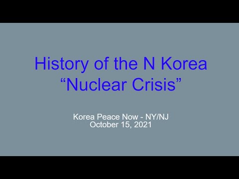A History of the North Korean Nuclear Crisis