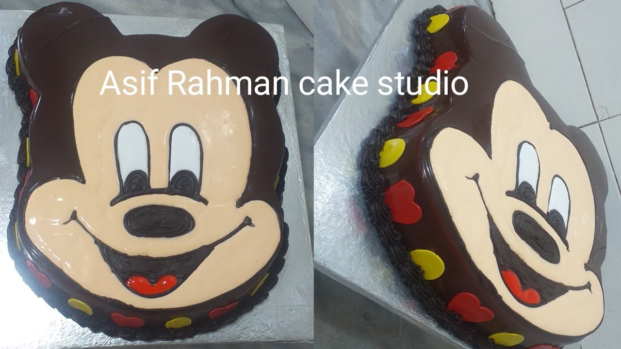 Mickey Mouse Cake Design | Fresh Cream cakes | Asif Rahman cake studio