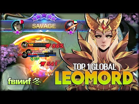 SAVAGE!! Brutal Last Fight. fвıииf 冬 Top 1 Global Leomord - Mobile Legends