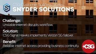 CSG Signal Hawks: Synder Solutions Success Story