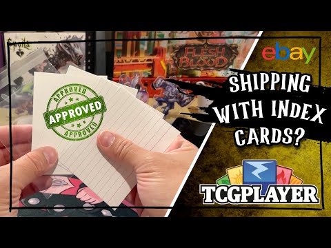 Shipping cards in a plain white envelope (PWE) using index cards? TCGplayer & Ebay