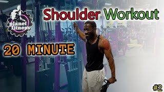 Planet Fitness Shoulder Workout #2  | Beginner Friendly
