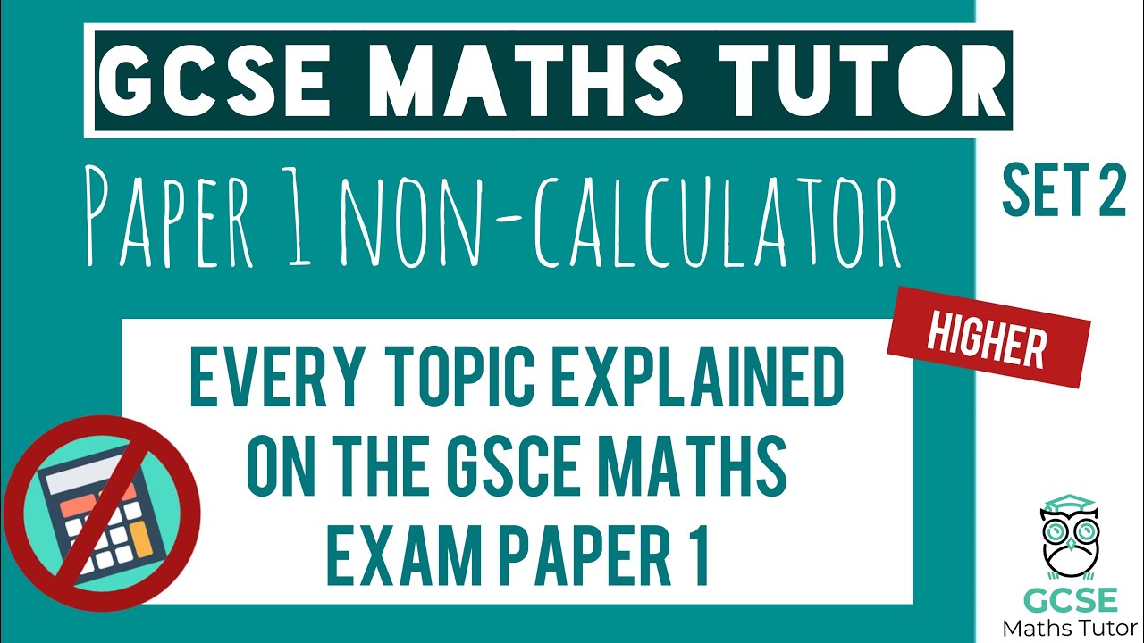 Watch video Every Topic on the Paper 1 GCSE Maths Exam May 2023 | Higher | Set 2 | Edexcel, AQA, OCR Now Every Topic on the Paper 1 GCSE Maths Exam May 2023 | Higher | Set 2 | Edexcel, AQA, OCR