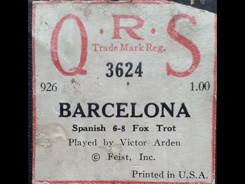 Barcelona - Piano Roll, Victor Arden, 1926